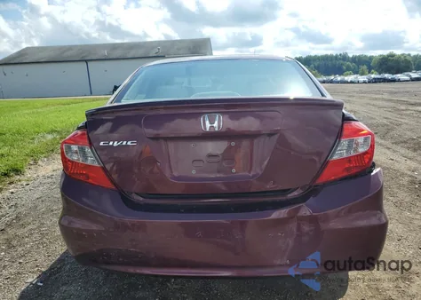 2012 Honda Civic Ex from USA, damaged, VIN 19XFB2F82CE109326